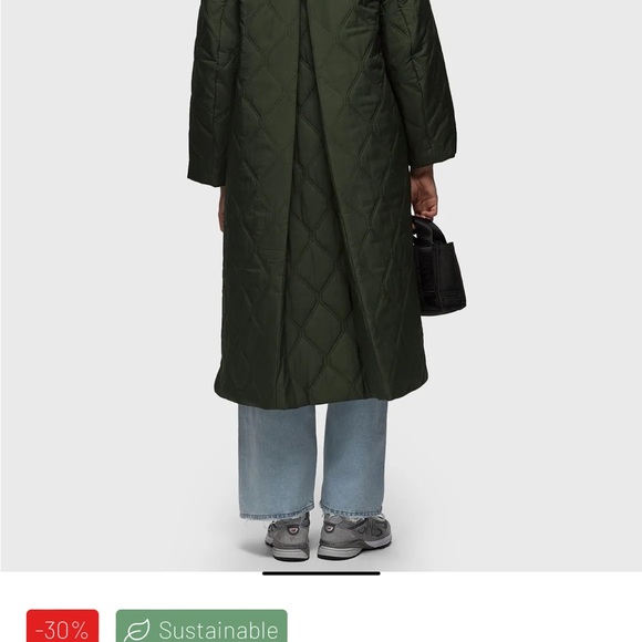 GANNI QUILT LONG COAT - Picture 3 of 7